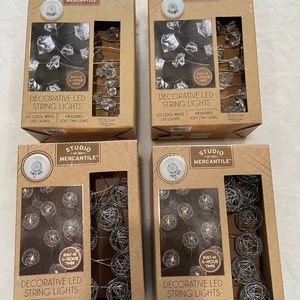 🌟⭐️Decorative LED String Lights 4 boxes 🌟⭐️NWT